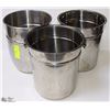 Image 1 : LOT OF 3 CHAMPAGNE BUCKETS