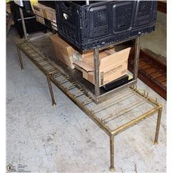 STAINLESS STEEL SHELF WITH METAL STAND