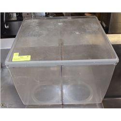 TWIN JET SPRAY REPLACEMENT TANK WITH LID