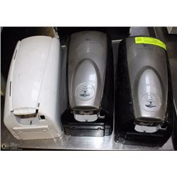 LOT OF 3 COMMERCIAL HAND-CARE AUTO-DISPENSERS
