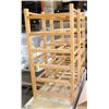Image 1 : PAIR OF WOODEN WINE RACKS
