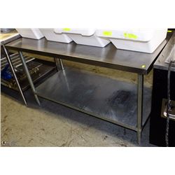 STAINLESS STEEL RESTAURANT PREP TABLE