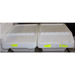 LOT OF 2 SMALL DRY GOODS BINS