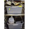 Image 1 : LOT OF RESTAURANT MISC. INCL TRAYS .BINS ETC