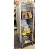 Image 1 : BAKERS RACK WITH COVER AND MANY CONTENTS ON