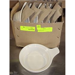 6 SERVING DISHES FOR APPETIZERS 6" WITH HANDLE