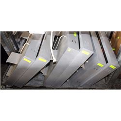 METAL SHELF - 3 SHELVES ON LARGE CASTERS