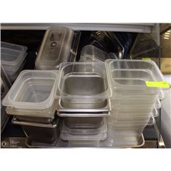 LOT OF ASSORTED INSERTS AND LIDS