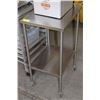 Image 1 : STAINLESS STEEL TABLE ON WHEELS