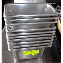 LOT OF 10 STAINLESS STEEL INSERTS