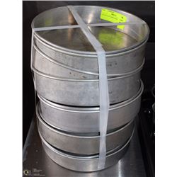 LOT OF TEN 9" CAKE PANS
