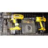 Image 1 : LOT OF 2 DEWALT 14.4 VOLT CORDLESS DRILLS &