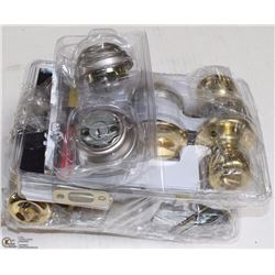 LOT OF 2 KEYED LOCKS & 1 DEAD BOLT