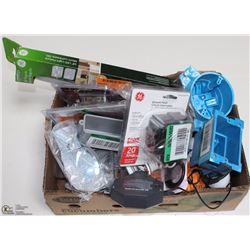 LOT OF ASSORTED ELECTICAL SUPPLIES AND MISC