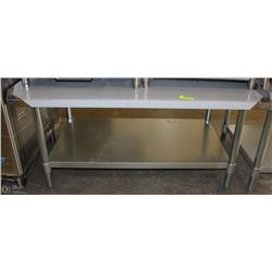 ME#8, 30"X48" S/S EQUIPMENT STAND WITH GALVANIZED