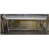 Image 1 : ME#8, 30"X48" S/S EQUIPMENT STAND WITH GALVANIZED