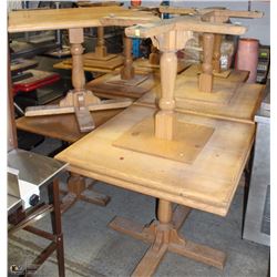 LOT OF 14 WOOD TABLES