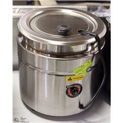 ME#13 SOUP KETTLE, 9L CAPACITY, HINGED SS LID,