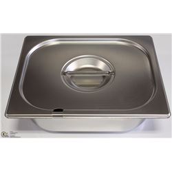 ME#18 S/S FOOD PAN HALF SIZE 4" DEEP WITH LID