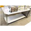 Image 1 : ME#22, 30"X72" S/S WORK TOP TABLE W/ GALVANIZED