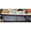 Image 1 : ME#23, 30"X84" S/S WORK TOP TABLE W/ GALVANIZED