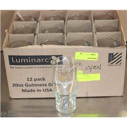 24-16OZ GUINESS BEER GLASSES NEW IN BOX