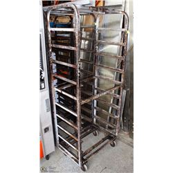 METAL RACK WITH 15 SLOTS FOR TRAYS