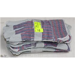 6 PAIRS OF CONDOR LEATHER WORK GLOVES