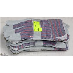 6 PAIRS OF CONDOR LEATHER WORK GLOVES