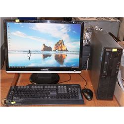 LENOVO iNTEL i5 DESKTOP W/ WIN 10 PRO/MS OFFICE 16