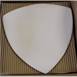 12-11.75" GEOMETRIC SHIELD STYLE SERVING PLATES