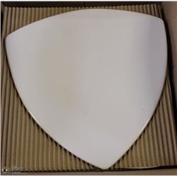 12-11.75" GEOMETRIC SHIELD STYLE SERVING PLATES