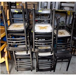 CHOCOLATE BROWN RESTAURANT CHAIR X10