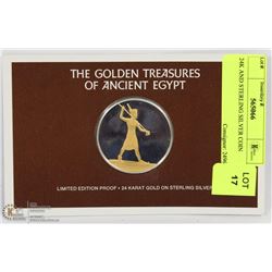 24K AND STERLING SILVER COIN