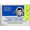 Image 1 : 14K SOLID GOLD JFK COIN