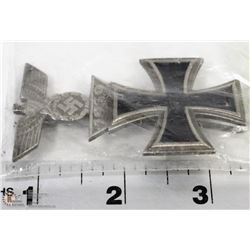 GERMAN NAZI  WWI, WWII IRON CROSS MARKED GES GESCH