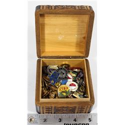 BOX OF COLLECTOR PINS