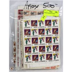 500$ NEW POSTAGE STAMPS