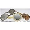 Image 1 : 4 ANTIQUE HAND HELD MIRRORS