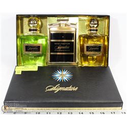 VINTAGE MAX FACTOR SIGNATURE MENS COLOGNE SET