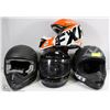 Image 1 : LOT OF 4 ASSORTED HELMETS INCL FXR