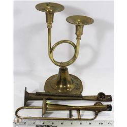 TRUMPET CANDLE HOLDER
