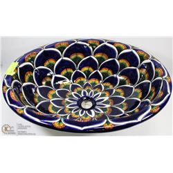 BLUE BASIN VESSEL SINK