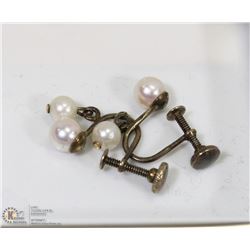 ANTIQUE DROP PEARL EARRINGS
