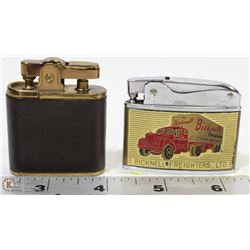 LOT OF 2 VINTAGE LIGHTERS - BICKNELL & EASTERN