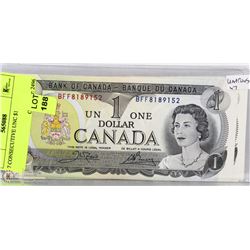 LOT OF 7 CONSECUTIVE UNC $1