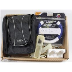 LOT OF WII ACCESSORIES , INCLUDES CHARGING DOCK