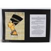 Image 1 : HANDMADE EGYPTIAN PAPYRUS PAPER PAINTING