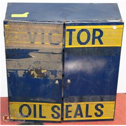 VINTAGE VICTOR OIL SEAL CABINET