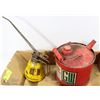 Image 1 : VINTAGE OIL CAN AND JERRY CAN